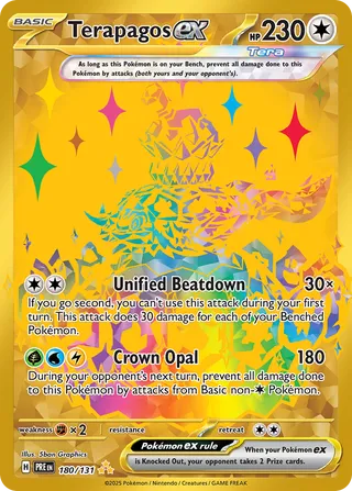 Terapagos ex 180/180 from Prismatic Evolutions
