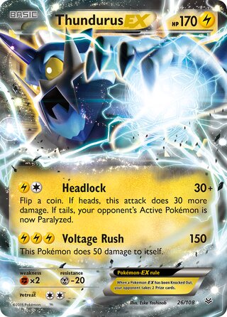 Thundurus-EX 26/110 from Roaring Skies