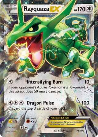 Rayquaza-EX 75/110 from Roaring Skies