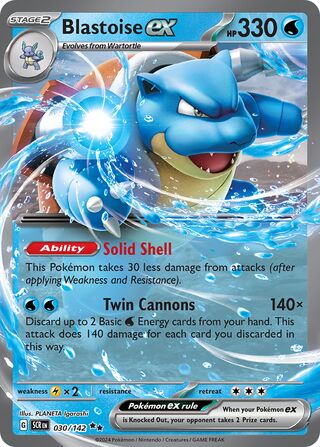Blastoise ex 30/175 from Stellar Crown