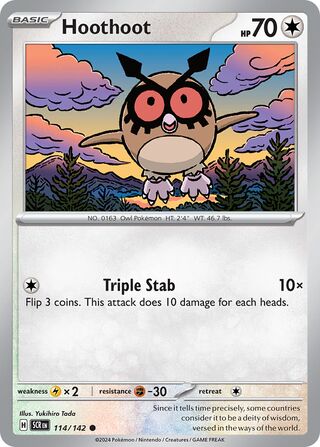 Hoothoot 114/175 from Stellar Crown