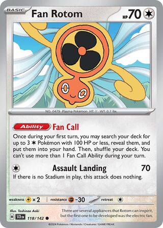 Fan Rotom 118/175 from Stellar Crown
