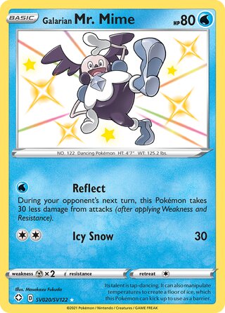 Galarian Mr. Mime 20/122 from Shining Fates (Shiny Vault)