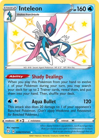 Inteleon 27/122 from Shining Fates (Shiny Vault)