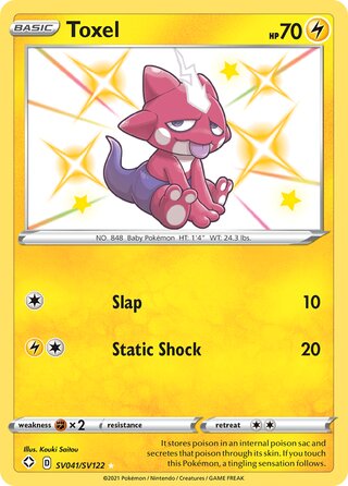 Toxel 41/122 from Shining Fates (Shiny Vault)