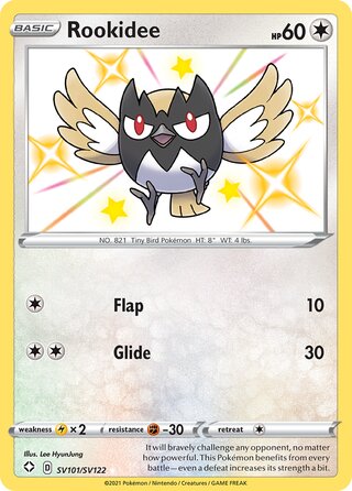 Rookidee 101/122 from Shining Fates (Shiny Vault)