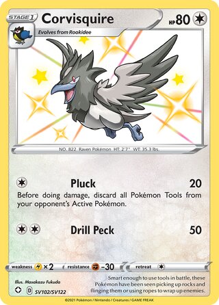Corvisquire 102/122 from Shining Fates (Shiny Vault)