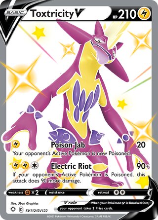Toxtricity V 112/122 from Shining Fates (Shiny Vault)
