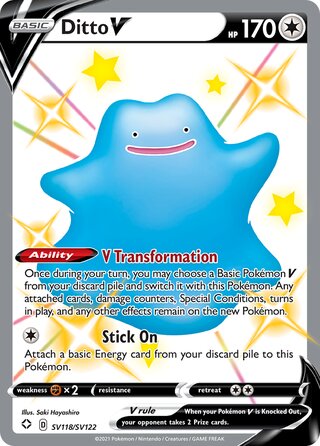Ditto V 118/122 from Shining Fates (Shiny Vault)