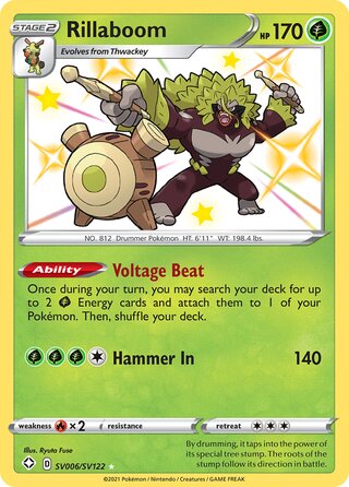 Rillaboom 6/73 from Shining Fates