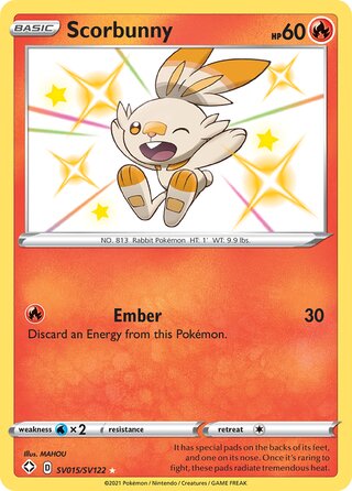 Scorbunny 15/73 from Shining Fates
