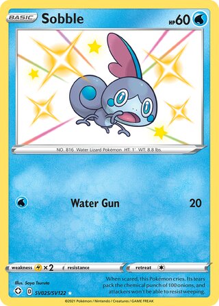 Sobble 25/73 from Shining Fates