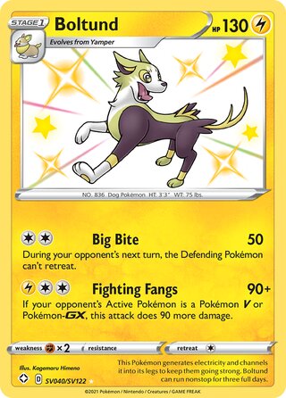 Boltund 40/73 from Shining Fates