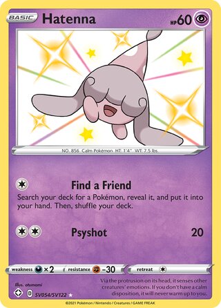 Hatenna 54/73 from Shining Fates