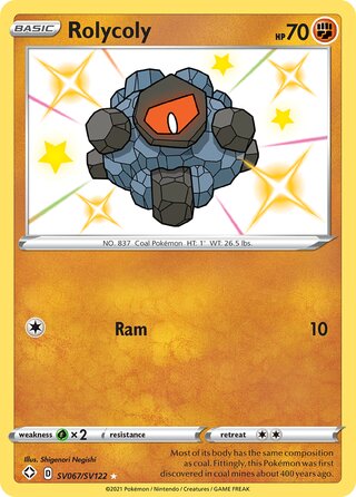 Rolycoly 67/73 from Shining Fates