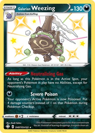 Galarian Weezing 77/73 from Shining Fates