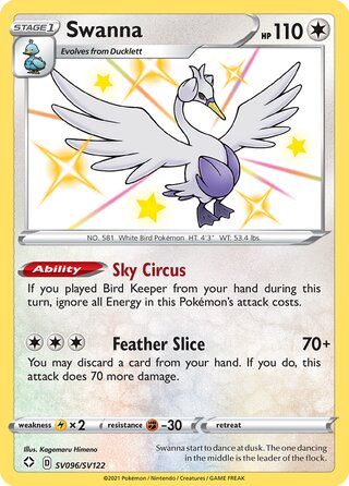 Swanna 96/73 from Shining Fates