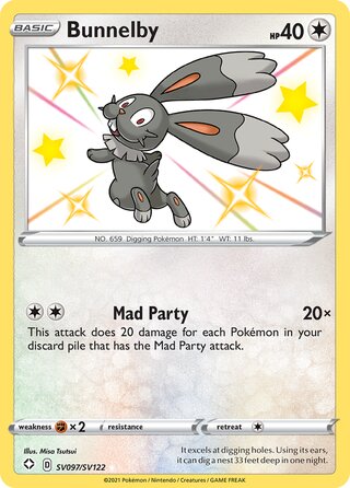 Bunnelby 97/73 from Shining Fates