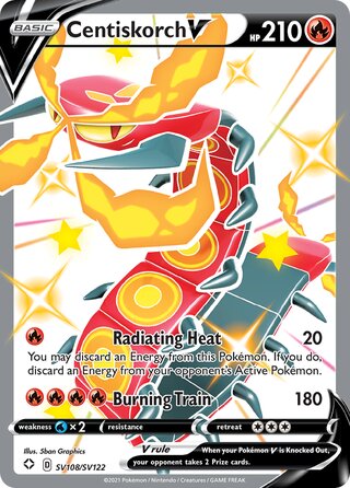 Centiskorch V 108/73 from Shining Fates