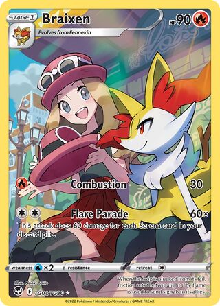 Braixen 1/245 from Silver Tempest