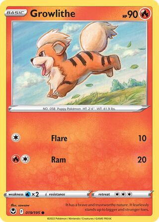 Growlithe 19/245 from Silver Tempest