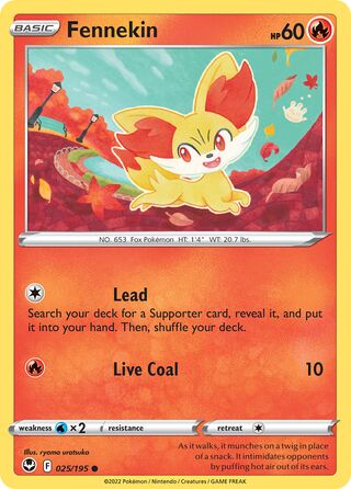 Fennekin 25/245 from Silver Tempest