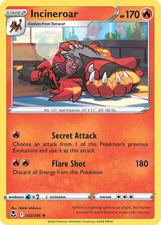 Incineroar 32/245 from Silver Tempest