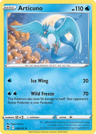 Articuno 36/245 from Silver Tempest