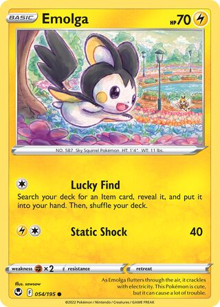 Emolga 54/245 from Silver Tempest