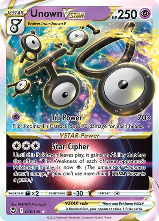 Unown VSTAR 66/245 from Silver Tempest