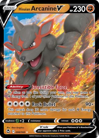 Hisuian Arcanine V 90/245 from Silver Tempest
