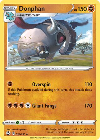 Donphan 92/245 from Silver Tempest