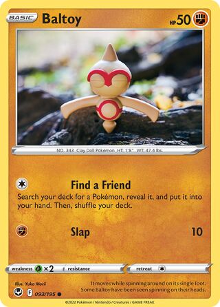 Baltoy 93/245 from Silver Tempest