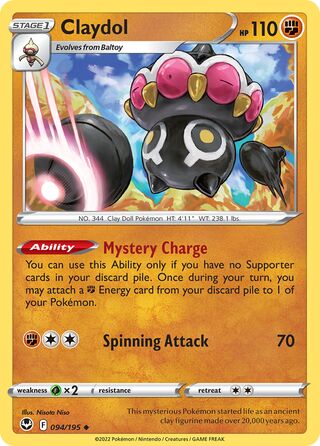 Claydol 94/245 from Silver Tempest