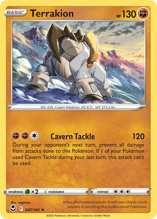 Terrakion 97/245 from Silver Tempest