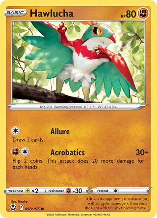 Hawlucha 98/245 from Silver Tempest