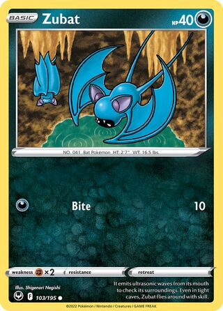 Zubat 103/245 from Silver Tempest