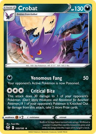 Crobat 105/245 from Silver Tempest
