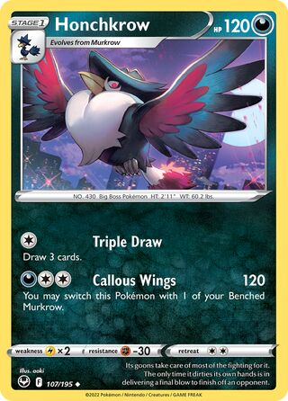 Honchkrow 107/245 from Silver Tempest