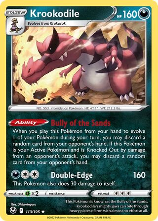 Krookodile 113/245 from Silver Tempest
