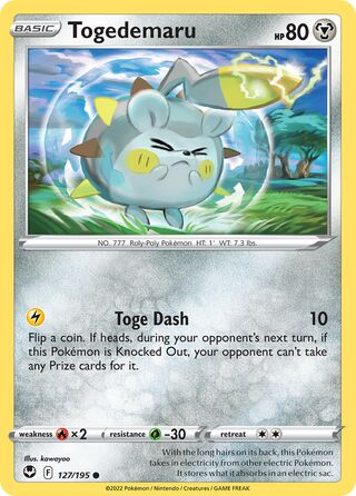 Togedemaru 127/245 from Silver Tempest