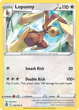Lopunny 145/245 from Silver Tempest