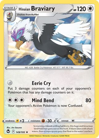 Hisuian Braviary 149/245 from Silver Tempest