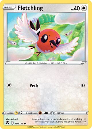 Fletchling 150/245 from Silver Tempest