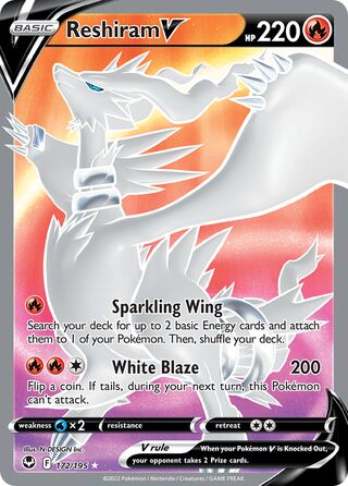 Reshiram V 172/245 from Silver Tempest