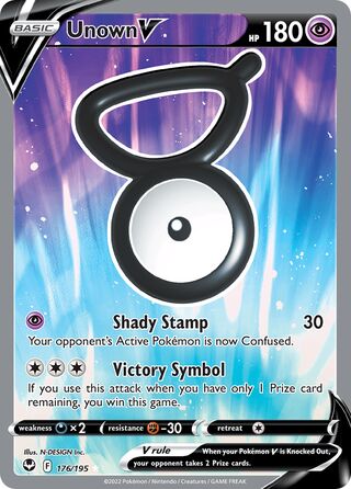 Unown V 176/245 from Silver Tempest