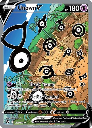 Unown V 177/245 from Silver Tempest