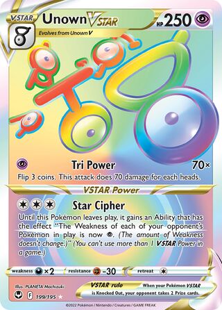 Unown VSTAR 199/245 from Silver Tempest
