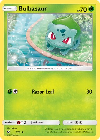 Bulbasaur 1/78 from Shining Legends