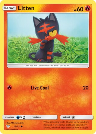 Litten 15/78 from Shining Legends
